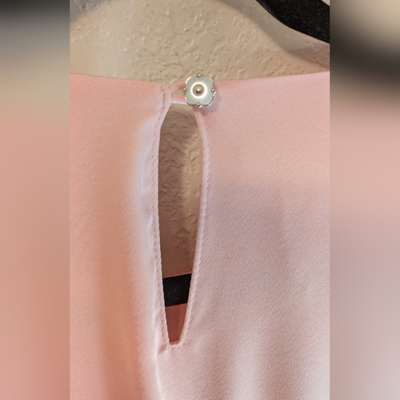 Sarah Luton Pink Ruffle Dress With Tie Belt - Picture 9 of 14